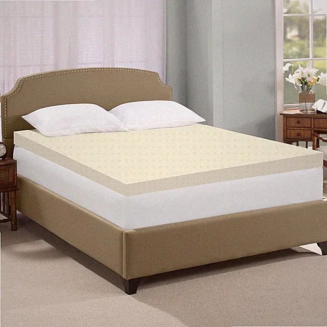 Foam Topper,Adds Comfort to Mattress, Full Size, Yellow