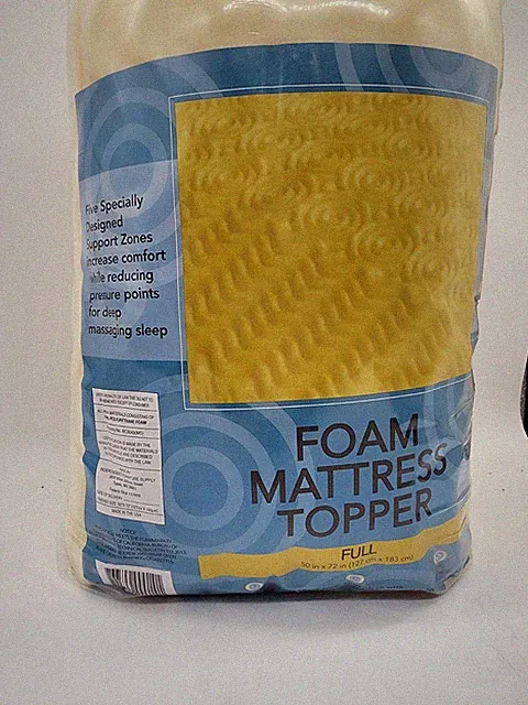 Independent Furniture Foam Mattress Topper Full Size 50x72 Cushion Pad New