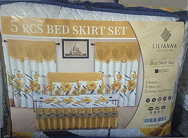 Liliana Yellow Floral Bedding Set-5pcs