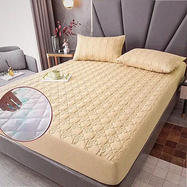 Mattress Cover Topper Washable Bed Cover Thicken Protector Cover Anti-mites Pad