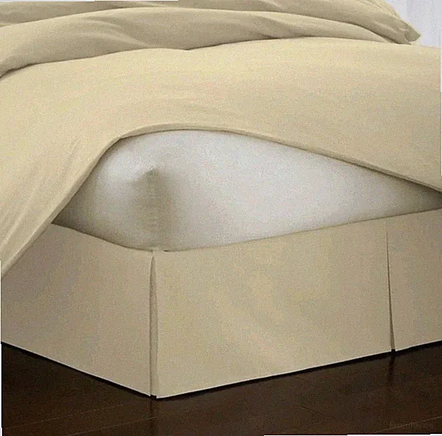NEW Smoothweave Twin Butter Yellow Tailored Bed Skirt 39'' x 75'' with 14'' Drop