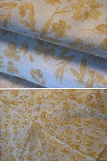 Ralph Lauren Floral Yellow White King Fitted And Flat Sheet Crisp Cotton