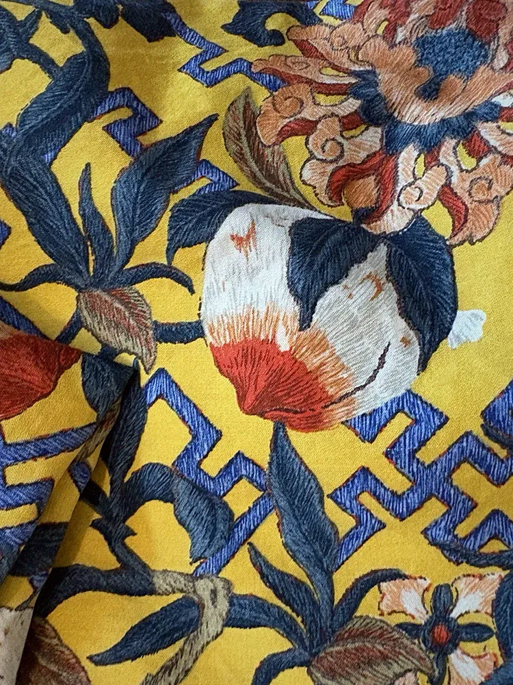 Ralph Lauren Home Yellow Floral Pair of 2 Shams standard size GINGER PEACH
