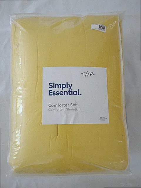 Simply Essential Color Block 5-Piece Twin/Twin XL Comforter Set in NAVY/Yellow
