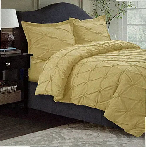 Sydney Microfiber Duvet Cover Tribeca Living 110 GSM Yellow King - Cover Only