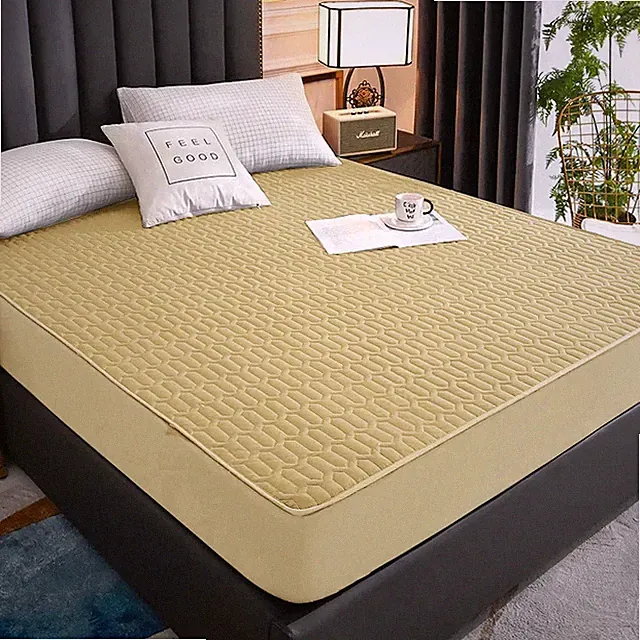 Waterproof Thicken Mattress Cover Quilted Latex Mat Bed Covers Pad Skin-Friendly